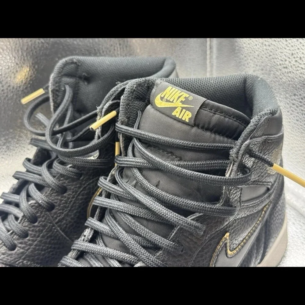 RARE 🚀 Sz 11 Nike Air Jordan 1 Retro High City of‎ Flight Black Gold 555088-031